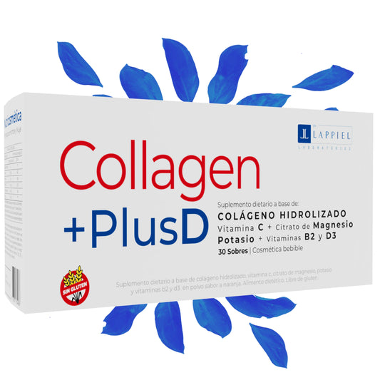 Collagen +Plus D By Lappiel Colágeno Huesos y Articulaciones x30 Sobres