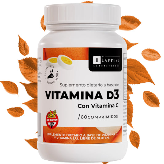 Vitamina D3 + C By Lappiel x 60 Comprimidos