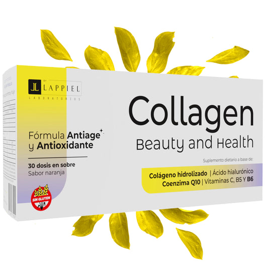 Collagen Beauty & Health By Lappiel Colágeno Hidrolizado Ac Hialurónico Q10 Vit C B5 B6 x30 Sobres