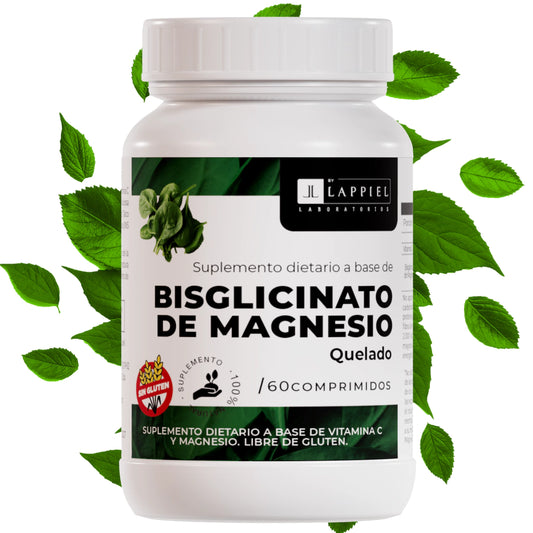 Bisglicinato de Magnesio Quelado By Lappiel x 60 Comprimidos