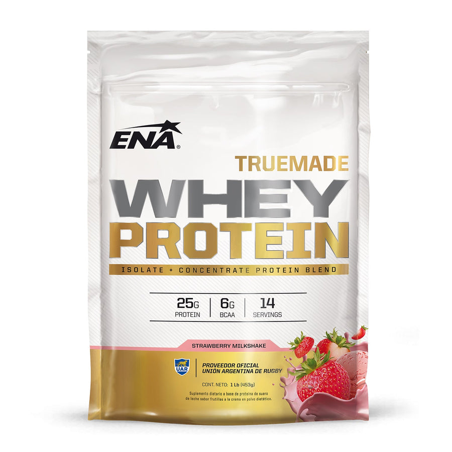 TrueMade Whey Protein Ena Frutilla 1 Lb (453 Gr)