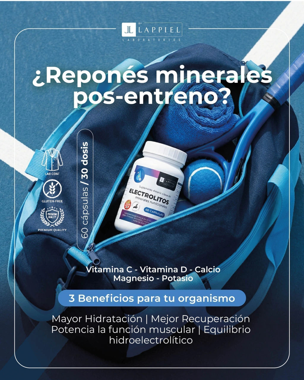 Electrolitos ByLappiel x 60 Cápsulas