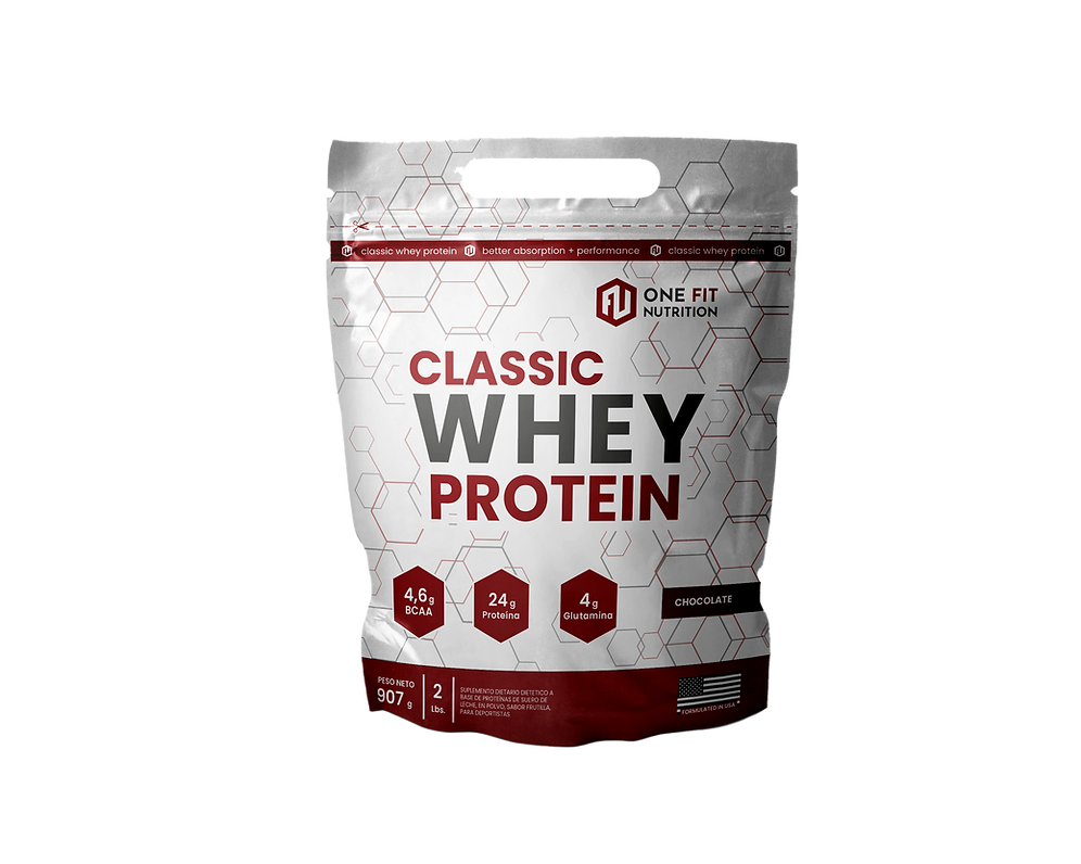 Classic Whey Protein One Fit Chocolate Doypack 2 Lbs (907 Gr)