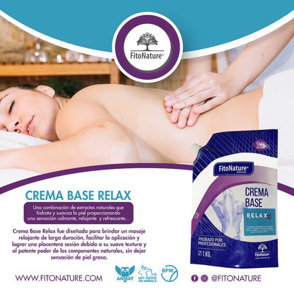 Crema Base Relax Doy Pack 1Kg Fitonature