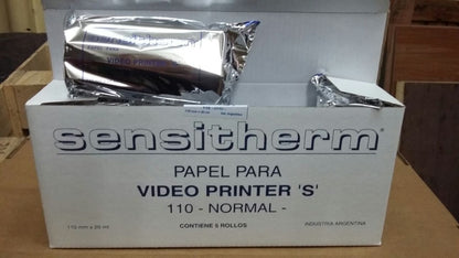 Papel Ecografico X 5 Rollos Sensitherm Videoprinter