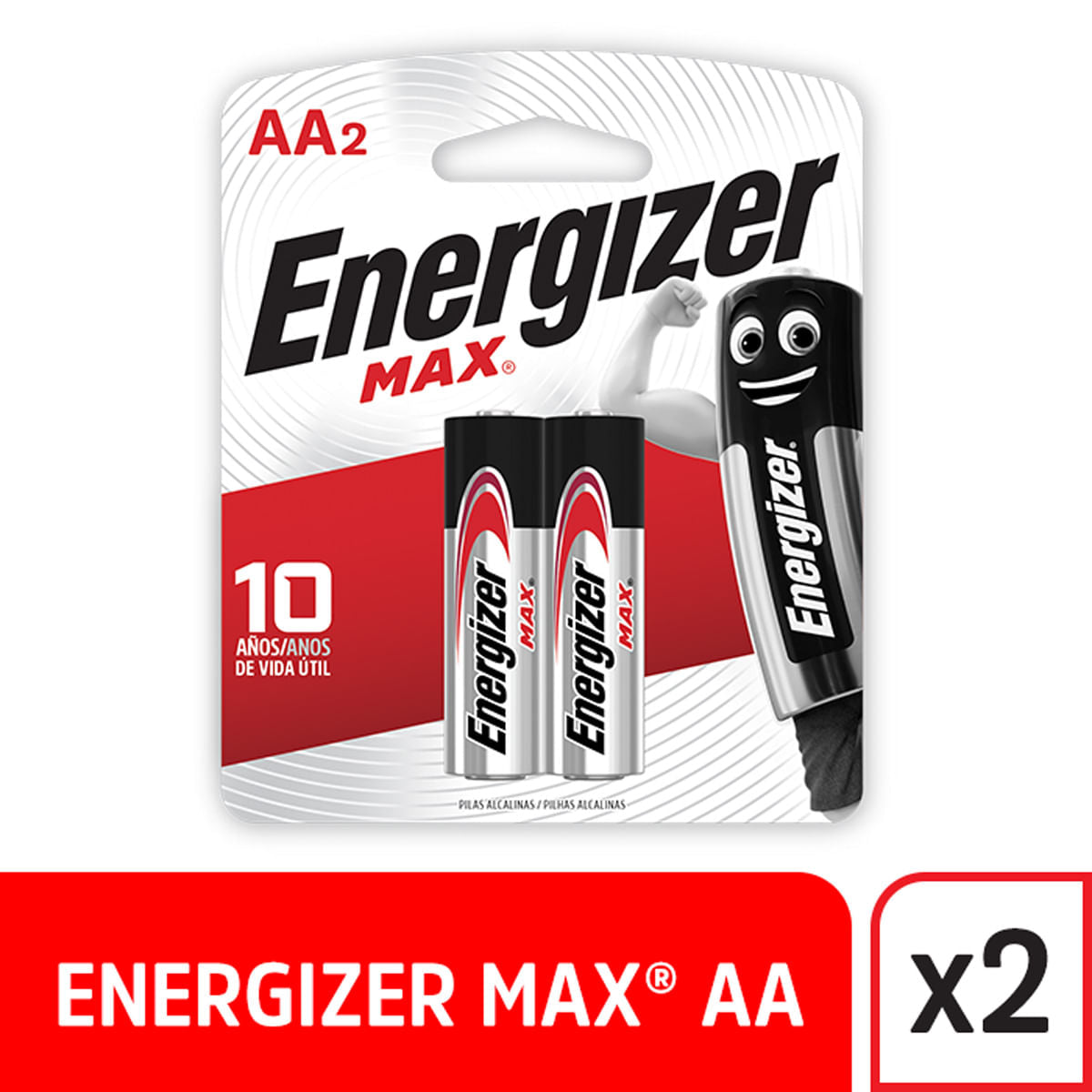 Pilas Energizer AA X 2 Para Mapas Holter Y Omron