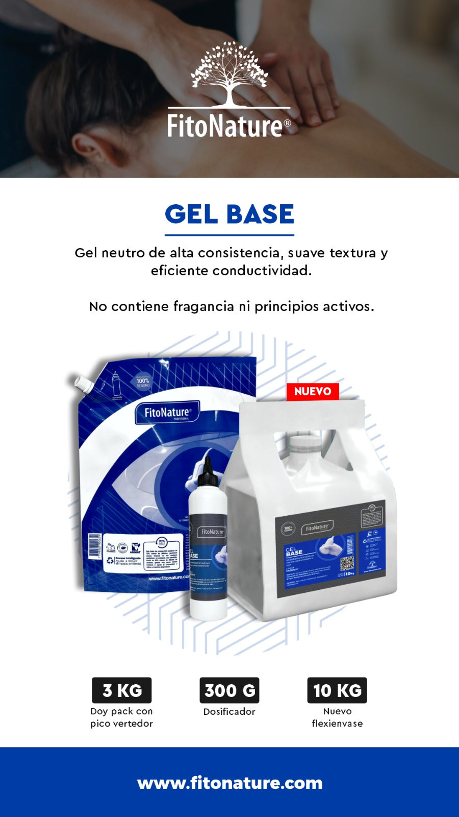 Gel Base Dosificador 300G Fitonature